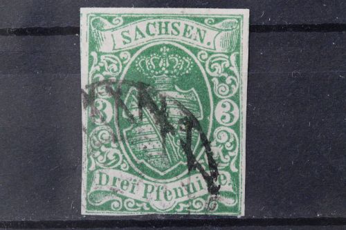 Sachsen, MiNr. 2 II, gestempelt, BPP Signatur