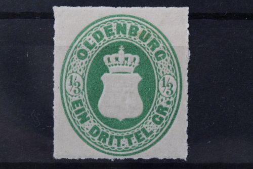 Oldenburg, MiNr. 15 B, Falz