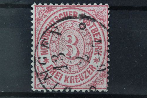 Norddeutscher Postbezirk, MiNr. 21, gestempelt