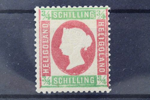 Helgoland, MiNr. 9, Falz