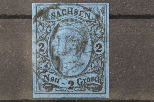 Sachsen, MiNr. 10, gestempelt