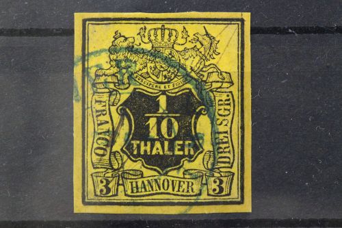 Hannover, MiNr. 5, gestempelt