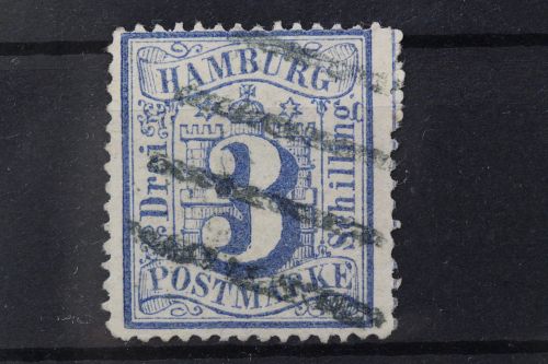 Hamburg, MiNr. 15, gestempelt, BPP Signatur