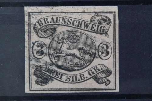 Braunschweig, MiNr. 8, gestempelt, Altsignatur