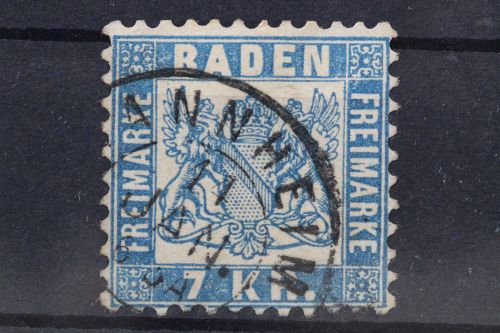 Baden, MiNr. 25, gestempelt, BPP Signatur