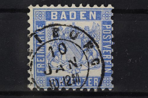 Baden, MiNr. 19, gestempelt, BPP Signatur