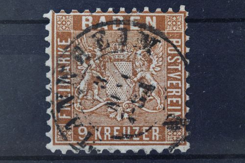 Baden, MiNr. 12, gestempelt, BPP Signatur