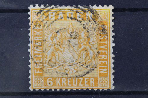 Baden, MiNr. 11 b, gestempelt, Altsignatur