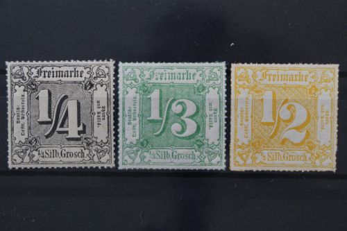 Thurn & Taxis, MiNr. 45, 46 + 47, postfrisch