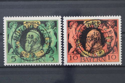 Bayern, MiNr. 92-93 A, EST