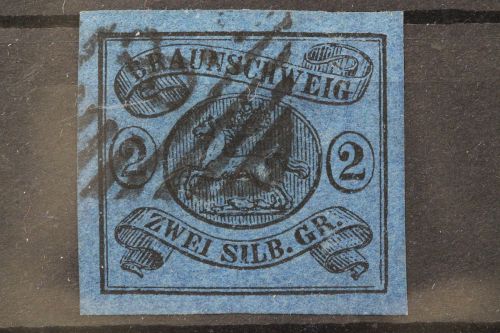 Braunschweig, MiNr. 7, gestempelt