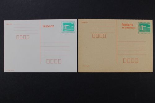 DDR, MiNr. P 89 + P 90, ungebraucht