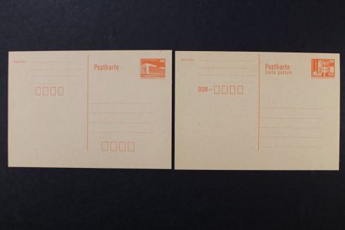 DDR, MiNr. P 86 I + P 87 I, ungebraucht