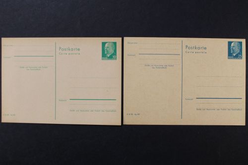 DDR, MiNr. P 75 + 76, ungebraucht