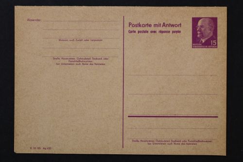 DDR, MiNr. P 74, ungebraucht