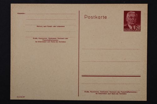 DDR, MiNr. P 69, ungebraucht