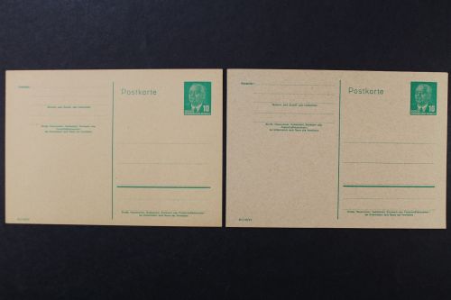 DDR, MiNr. P 57 a + b, ungebraucht