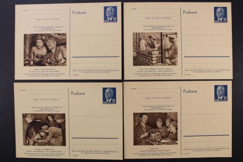 DDR, MiNr. P 56/01-04, ungebraucht