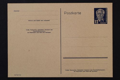 DDR, MiNr. P 50/02, ungebraucht