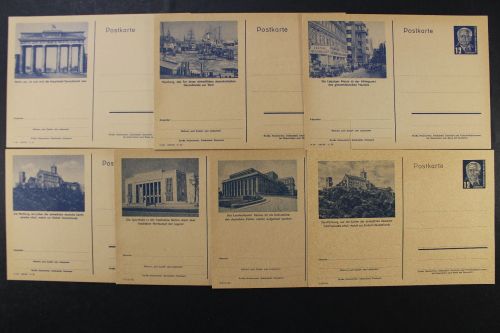 DDR, MiNr. P 47/01-07, Nr. 3 mit Einriss, ungebraucht