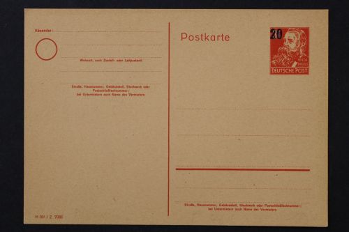 DDR, MiNr. P 42/02, ungebraucht