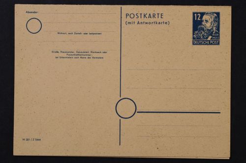 Sowj. Zone, MiNr. P 38 II, ungebraucht