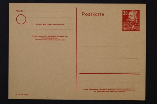 Sowj. Zone, MiNr. P 37/01, ungebraucht