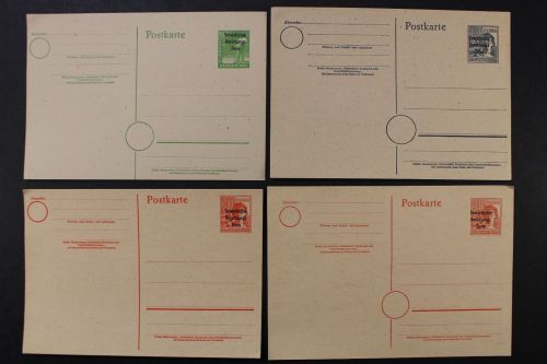 Sowj. Zone, MiNr. P 30-33, ungebraucht