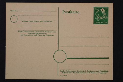 Sowj. Zone, MiNr. P 13, ungebraucht