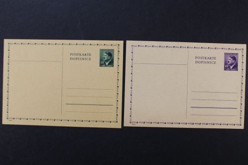 Böhmen & Mähren, MiNr. P 14 + P 15 I, ungebraucht