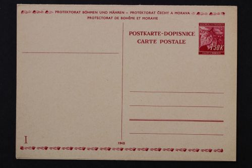 Böhmen & Mähren, MiNr. P 12, ungebraucht