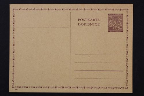 Böhmen & Mähren, MiNr. P 9/02, ungebraucht