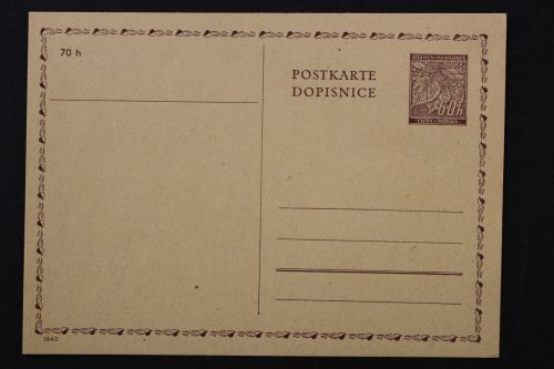 Böhmen & Mähren, MiNr. P 7, ungebraucht