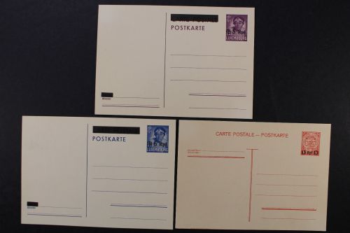 Luxemburg, MiNr. P 6-8, ungebraucht