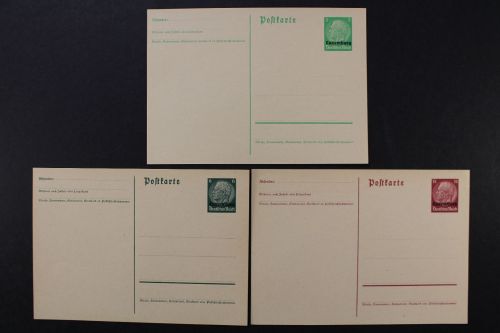 Luxemburg, MiNr. P 1-3, ungebraucht