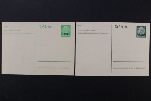 Elsass, MiNr. P 1 + P 2, ungebraucht