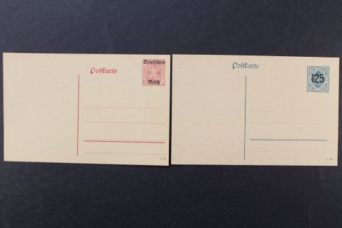 DR Dienst, MiNr. DP 13/03 + DP 14/01 für Württemberg, ungebraucht