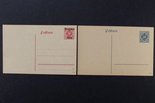 DR Dienst, MiNr. DP 11/01 + DP 12/02 für Württemberg, ungebraucht