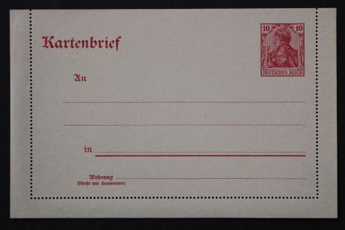 Deutsches Reich, MiNr. K 15, ungebraucht