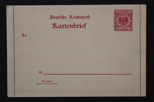 Deutsches Reich, MiNr. K 4, ungebraucht