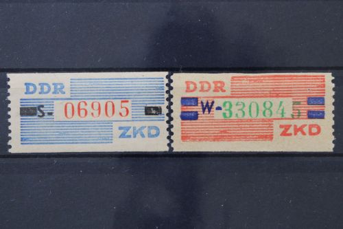 DDR Dienst, MiNr. 26 S + 27 W, postfrisch
