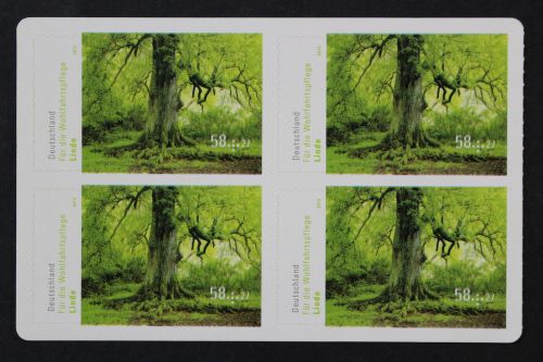 Deutschland, MiNr. 2986 skl. Passverschiebung Viererblock, postfrisch