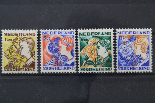 Niederlande, MiNr. 253-256 A, Falz