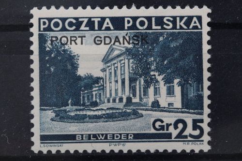 Port Gdansk, MiNr. 31 Platte II, postfrisch, BPP Signatur