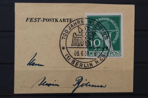 Berlin, MiNr. 68, Briefstück