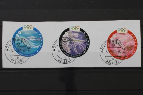 Schweiz, MiNr. 1735-1739 auf Papier, gestempelt