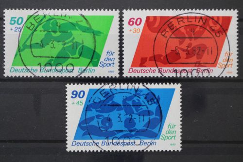 Berlin, MiNr. 621-623 zentrisch Berlin 45, gestempelt