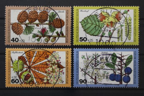 Berlin, MiNr. 607-610 zentrisch Berlin 45, gestempelt