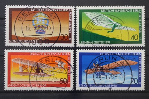 Berlin, MiNr. 563-566 zentrisch Berlin 41, gestempelt