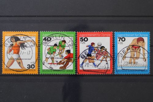 Berlin, MiNr. 517-520 zentrisch Berlin 12 bzw. 41, gestempelt